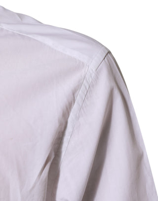 Dolce & Gabbana White Cotton MARTINI Men Formal Dress Shirt