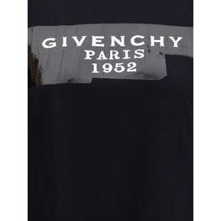 Givenchy Cotton T-shirt with print black givenchy tape