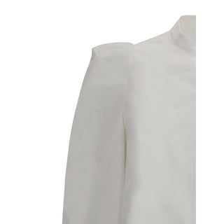 Alexander McQueen White Shirt with mandarin collar