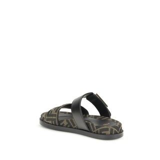 Fendi FF fabric sandal