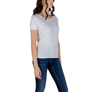 EA7 Emporio Armani White Cotton T-Shirt