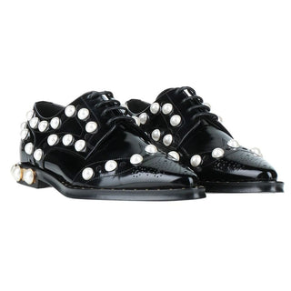 Dolce & Gabbana Black Leather Oxfords And Derby
