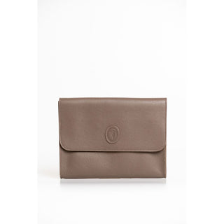 Trussardi Brown Polyester Men Clutch