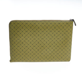 Trussardi Green Leather Men Clutch