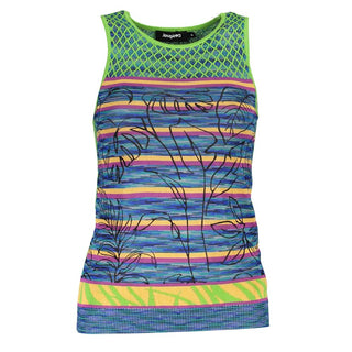 Desigual Green Cotton Tank Top
