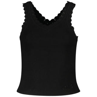 Guess Jeans Black Viscose Tank Top