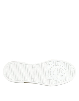 Dolce & Gabbana Multicolor Cotton Logo Low Top Sneakers Shoes