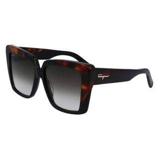 Ferragamo Black Acetate Sunglasses