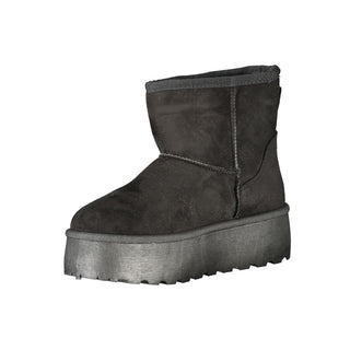 Laura Biagiotti Black Polyester Women Boot