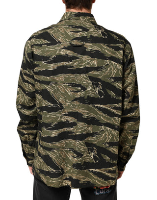 Dolce & Gabbana Multicolor Camouflage Cotton Casual Shirt