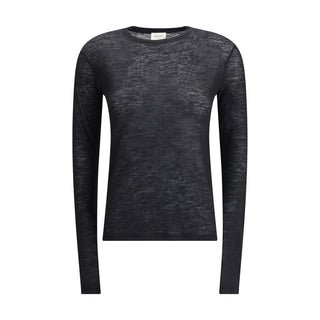 Saint Laurent Short-sleeved T-shirt in Cashmere and Silk