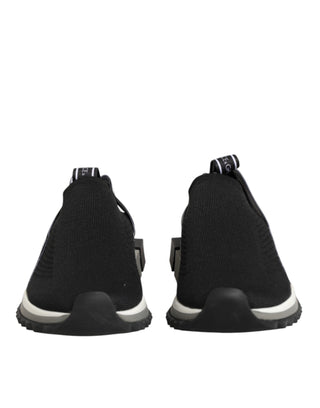 Dolce & Gabbana Black Slip On Sorrento Low Top Sneakers Shoes