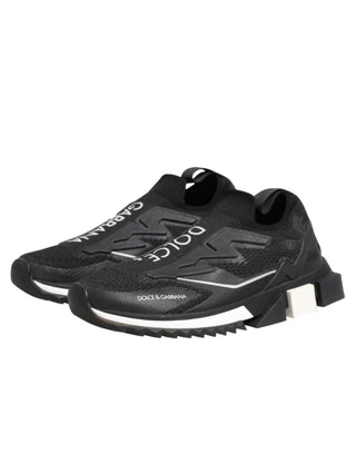 Dolce & Gabbana Black SORRENTO Sport Stretch Sneakers Shoes