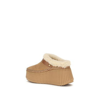Chloé Nama Wedge Mules