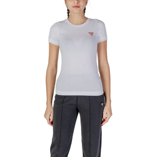 Guess White Cotton T-Shirt