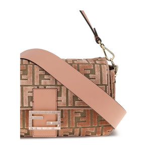 Fendi Baguette velvet Shoulder Bag
