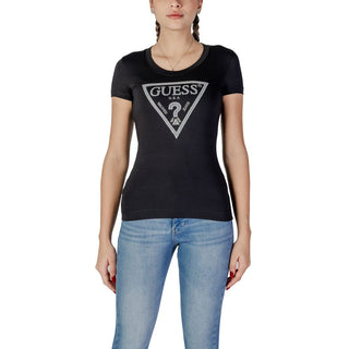 Guess Black Cotton T-Shirt