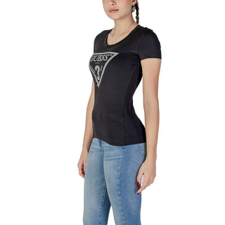 Guess Black Cotton T-Shirt