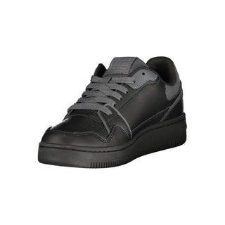 Tommy Hilfiger Black Leather Women Sneaker