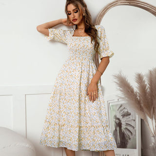 Floral Large Swing Summer Dress - IzzySauvage