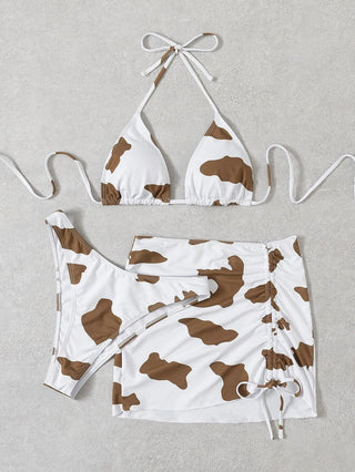 Tie Dye Pattern Three Piece Bikini - IzzySauvage