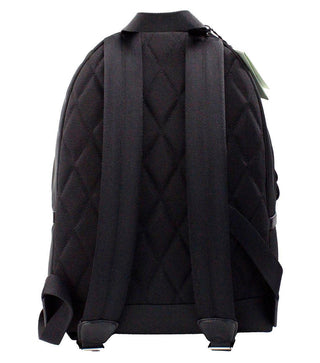 Abbeydale Branded Stamp Black Nylon Backpack Shoulder Bookbag - IzzySauvage