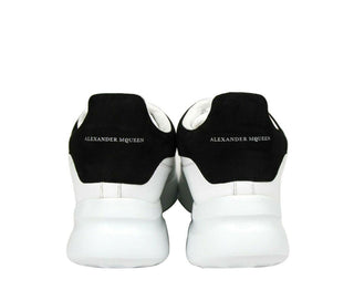 Alexander McQueen Women White Leather Suede Sneaker - IzzySauvage