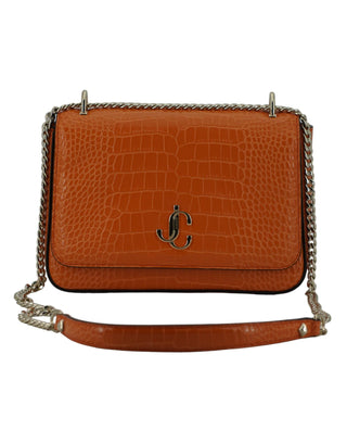 Amber Orange Leather Shoulder Bag - IzzySauvage