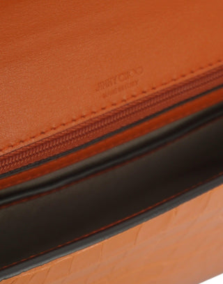 Amber Orange Leather Shoulder Bag - IzzySauvage