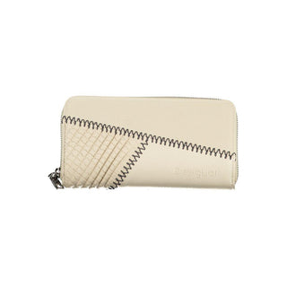 Beige Chic Wallet with Contrasting Accents - IzzySauvage