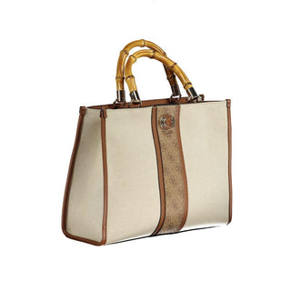 Beige Cotton Handbag - IzzySauvage