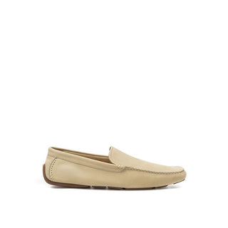 Beige Leather Loafer - IzzySauvage