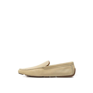 Beige Leather Loafer - IzzySauvage