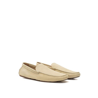 Beige Leather Loafer - IzzySauvage