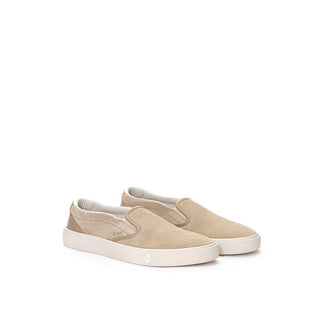 Beige Leather Sneaker - IzzySauvage