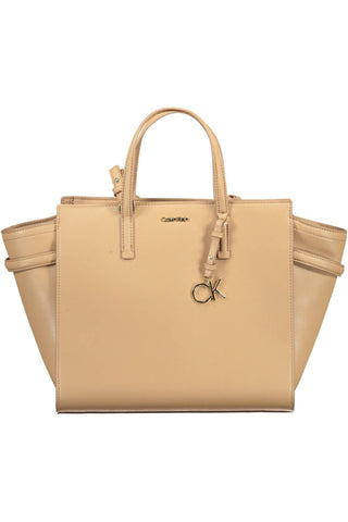 Beige Polyester Women Handbag - IzzySauvage