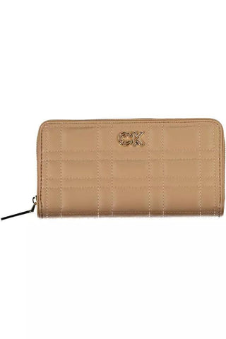 Beige Polyester Women Wallet - IzzySauvage