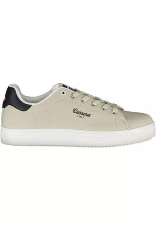 Beige Polyethylene Men Sneaker - IzzySauvage