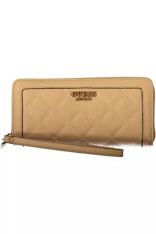 Beige Polyethylene Women Wallet - IzzySauvage