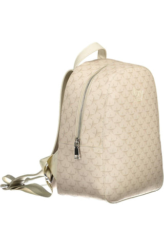 Beige PVC Women Backpack - IzzySauvage