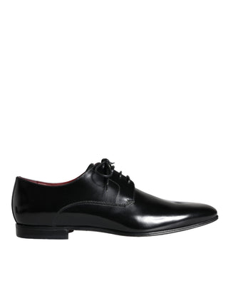 Black Calfskin Leather Derby Dress Men Shoes - IzzySauvage