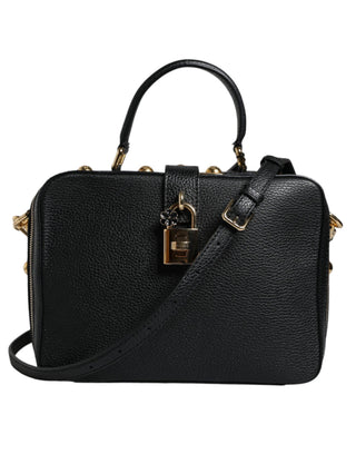 Black Calfskin Leather Welcome Handbag Bag - IzzySauvage