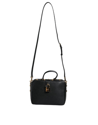 Black Calfskin Leather Welcome Handbag Bag - IzzySauvage