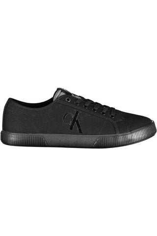 Black Cotton Men Sneaker - IzzySauvage