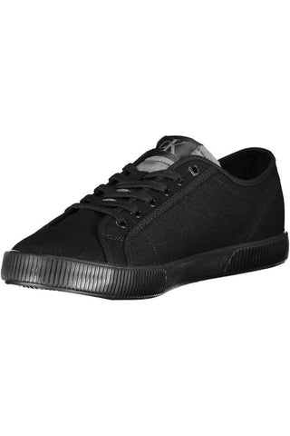 Black Cotton Men Sneaker - IzzySauvage