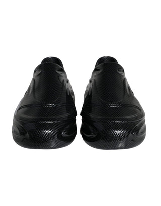 Black Foiled Rubber Toy Low Top Men Sneakers Shoes - IzzySauvage