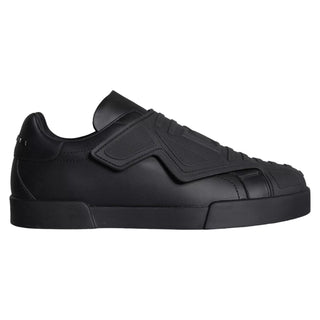 Black Lace Up Wave Low Top Sneakers Men Shoes - IzzySauvage