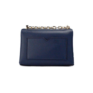 Cece Small Navy Vegan Leather Convertible Flap Crossbody Bag - IzzySauvage