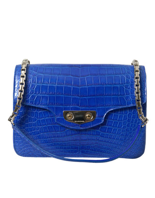 Chic Alligator Skin Chain Shoulder Bag - IzzySauvage