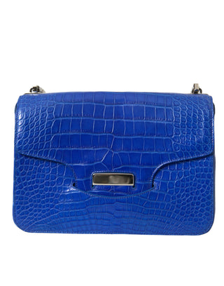 Chic Alligator Skin Chain Shoulder Bag - IzzySauvage